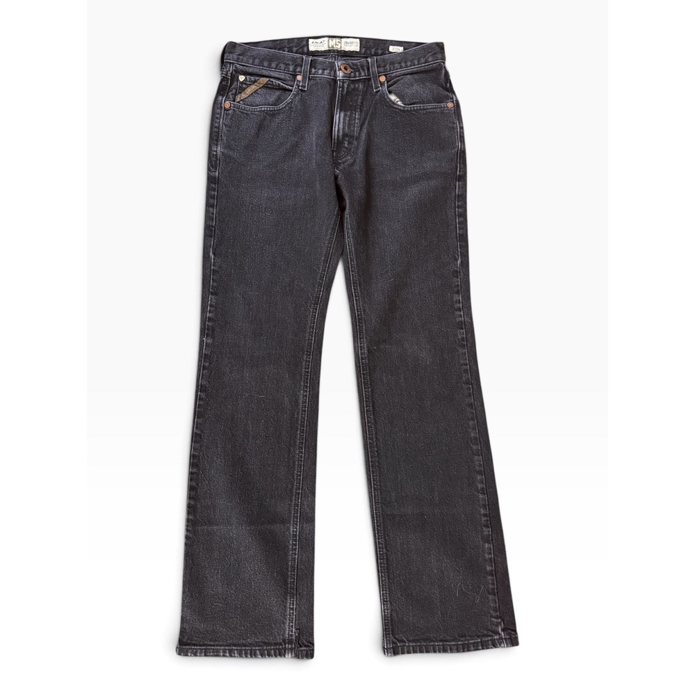 Ariat M5 Legacy Straight Leg Jeans Mens 31x34 Faded Black Denim Western